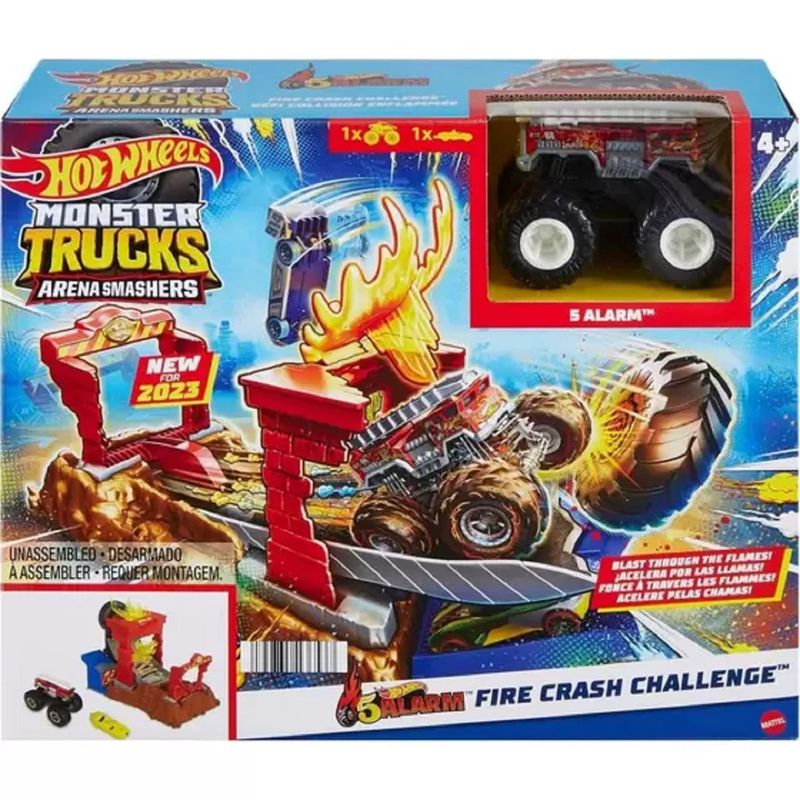 Pista Hot Wheels Fire Crash Challenge Hotwheels - Lojas MM